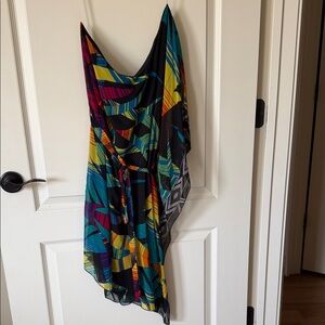 Colorful Geometric Print Dress